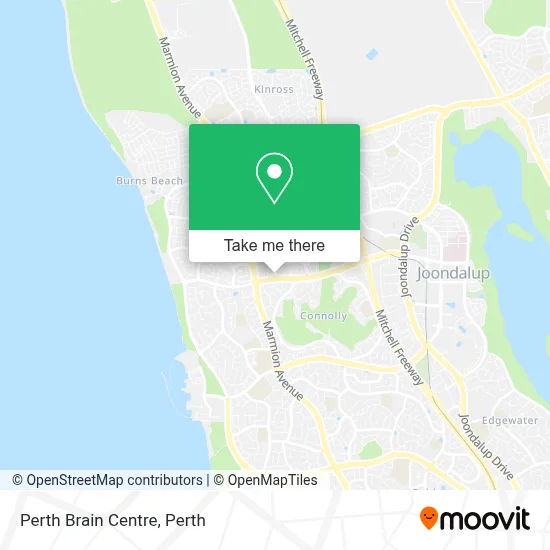 Mapa Perth Brain Centre