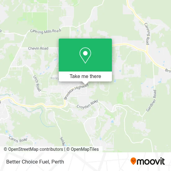 Mapa Better Choice Fuel