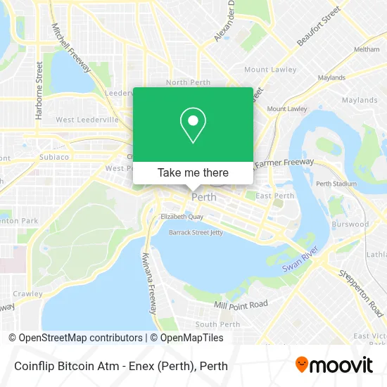 Mapa Coinflip Bitcoin Atm - Enex (Perth)