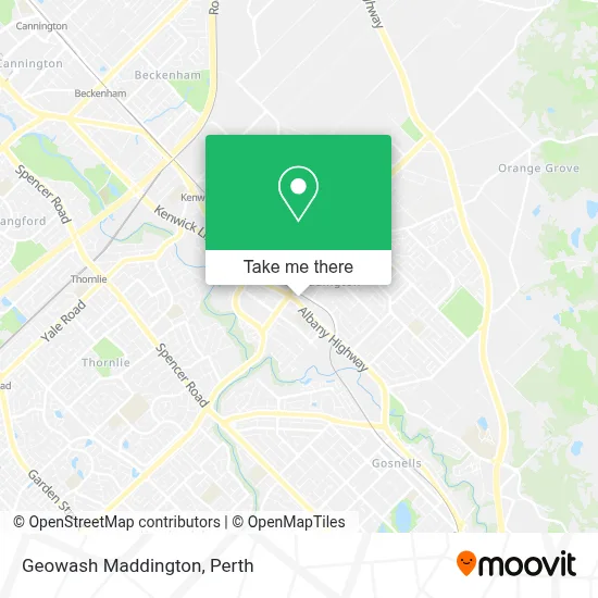 Mapa Geowash Maddington