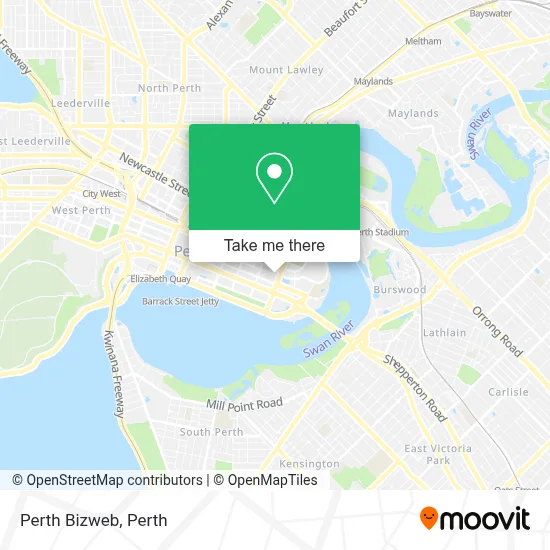 Mapa Perth Bizweb