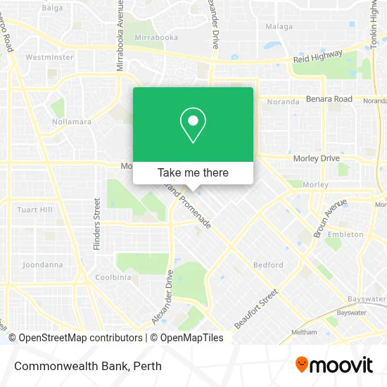 Mapa Commonwealth Bank