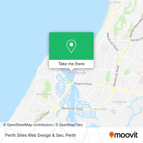 Mapa Perth Sites Web Design & Seo