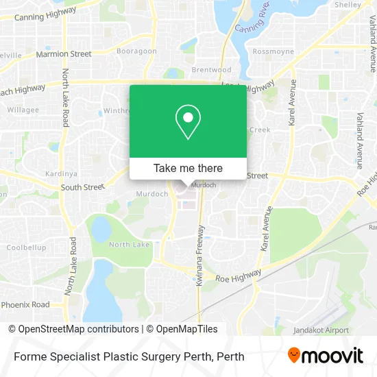 Mapa Forme Specialist Plastic Surgery Perth