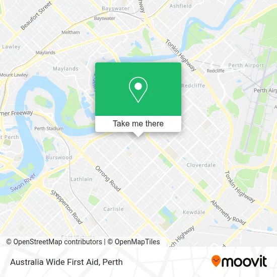 Mapa Australia Wide First Aid