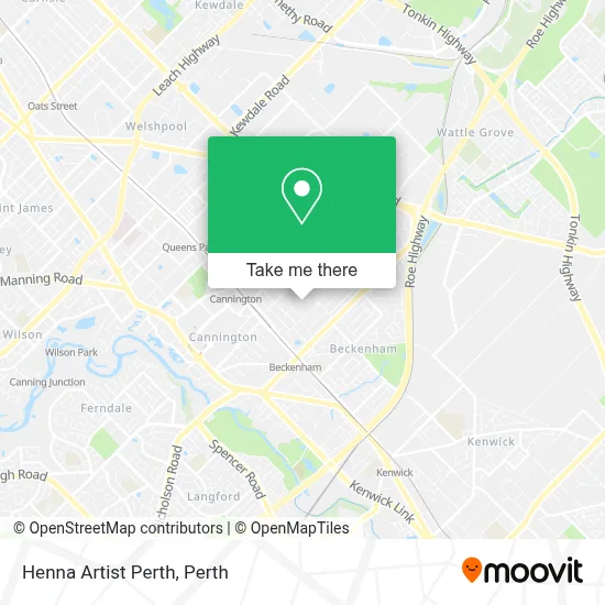 Mapa Henna Artist Perth