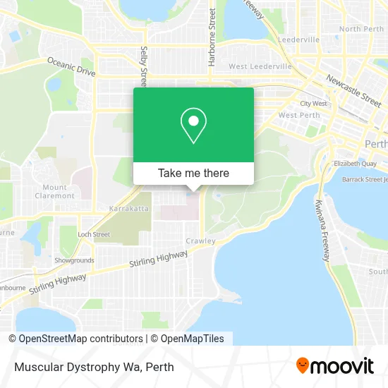 Mapa Muscular Dystrophy Wa