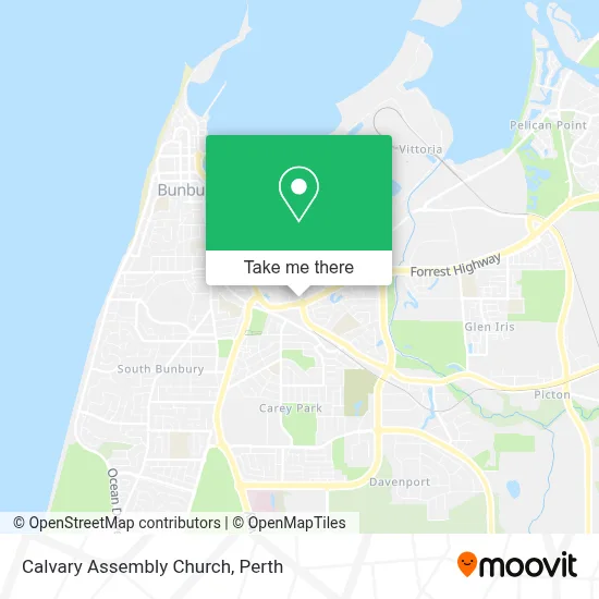Mapa Calvary Assembly Church