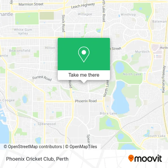 Mapa Phoenix Cricket Club