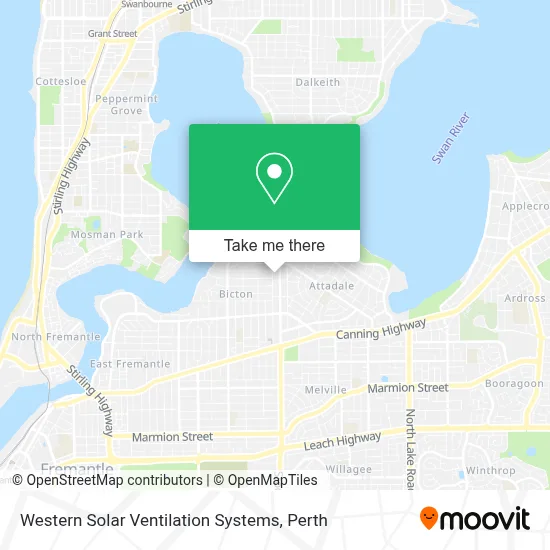 Mapa Western Solar Ventilation Systems