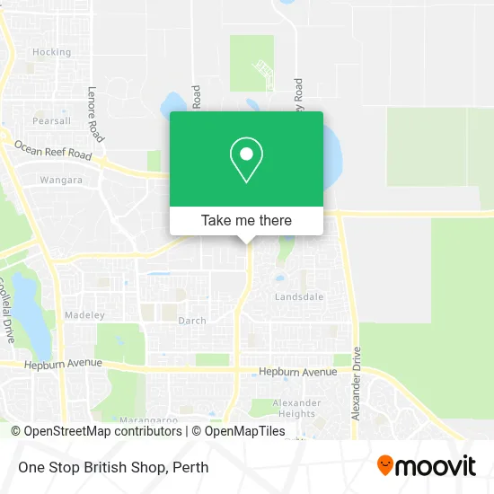 Mapa One Stop British Shop