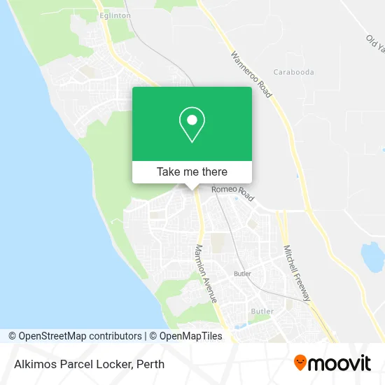 Alkimos Parcel Locker map