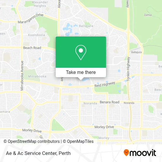 Mapa Ae & Ac Service Center