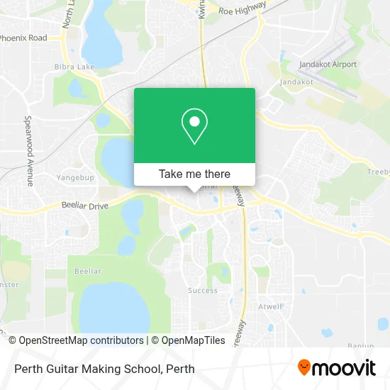 Mapa Perth Guitar Making School