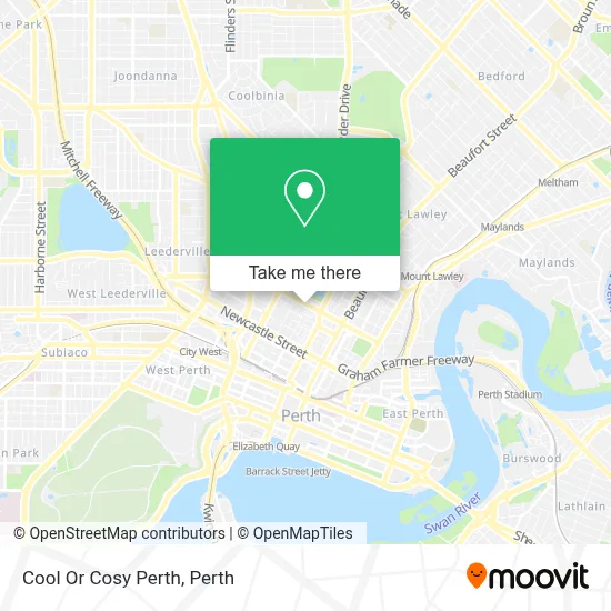 Cool Or Cosy Perth map