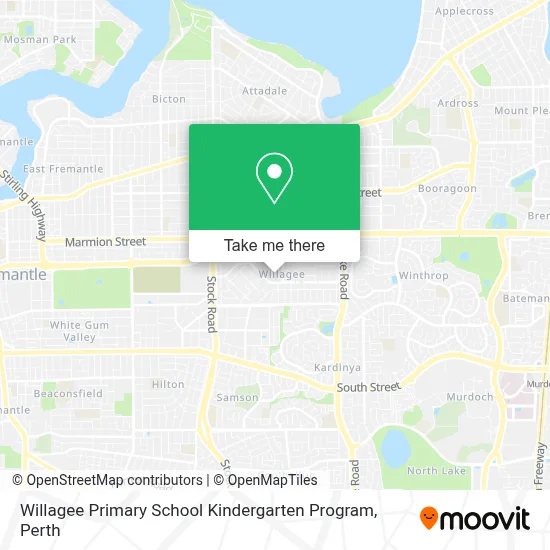 Mapa Willagee Primary School Kindergarten Program