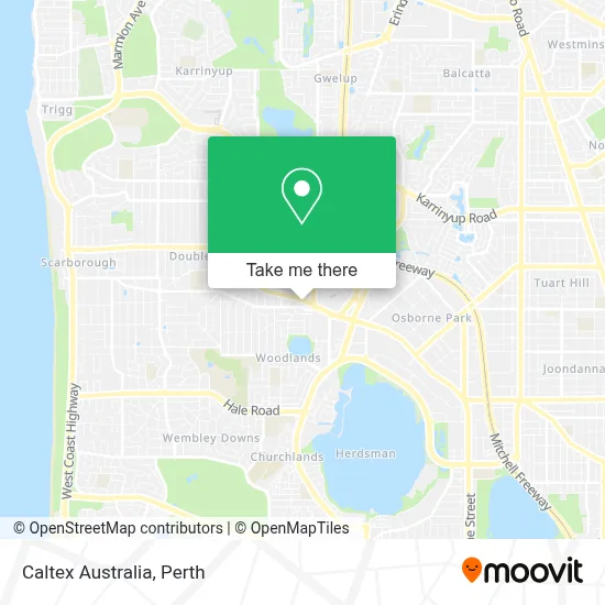 Mapa Caltex Australia