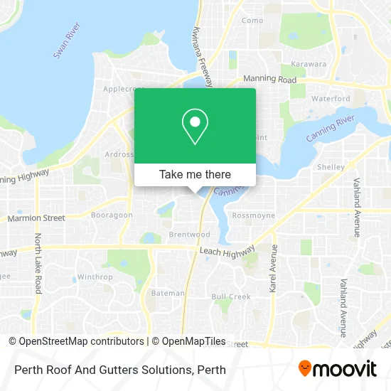 Mapa Perth Roof And Gutters Solutions