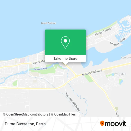 Mapa Puma Busselton
