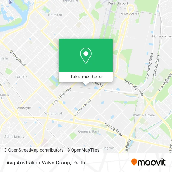 Mapa Avg Australian Valve Group