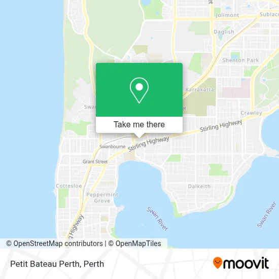Mapa Petit Bateau Perth