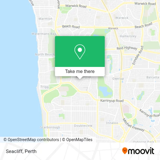 Mapa Seacliff