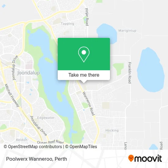 Mapa Poolwerx Wanneroo