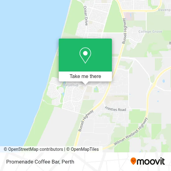 Mapa Promenade Coffee Bar