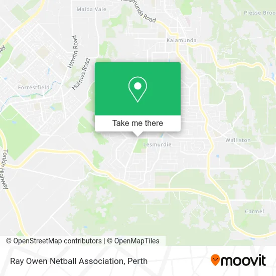 Mapa Ray Owen Netball Association