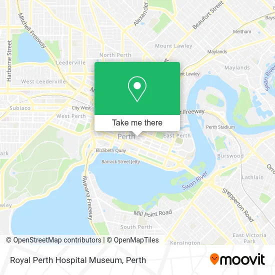 Mapa Royal Perth Hospital Museum