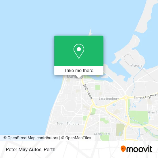 Mapa Peter May Autos