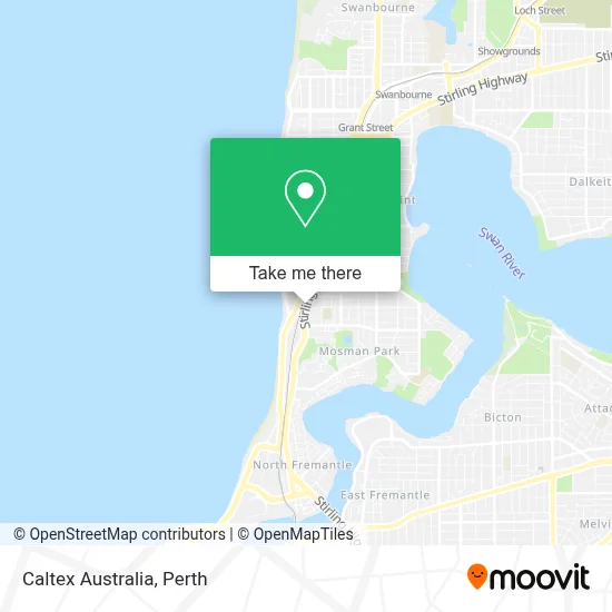 Mapa Caltex Australia