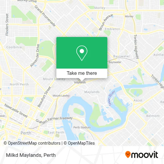 Mapa Milkd Maylands