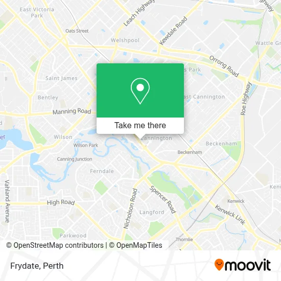 Mapa Frydate