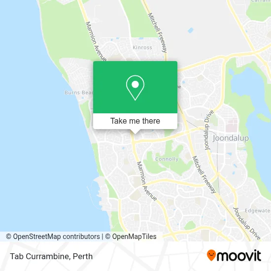 Mapa Tab Currambine