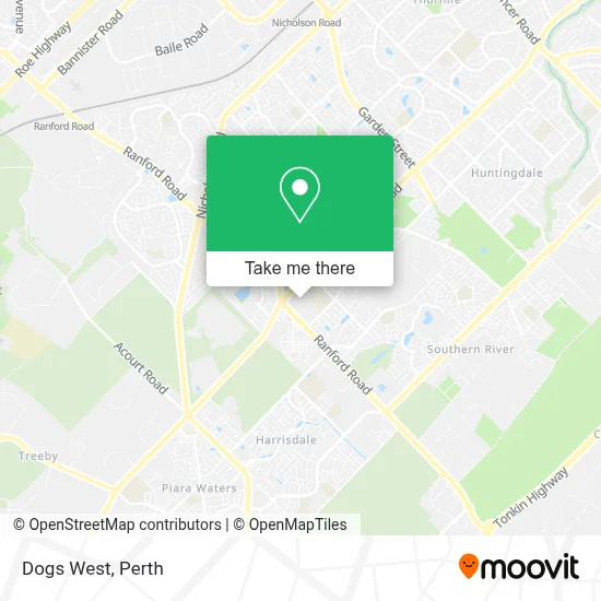 Mapa Dogs West