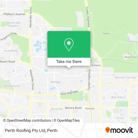 Mapa Perth Roofing Pty Ltd