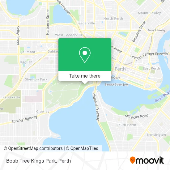 Mapa Boab Tree Kings Park
