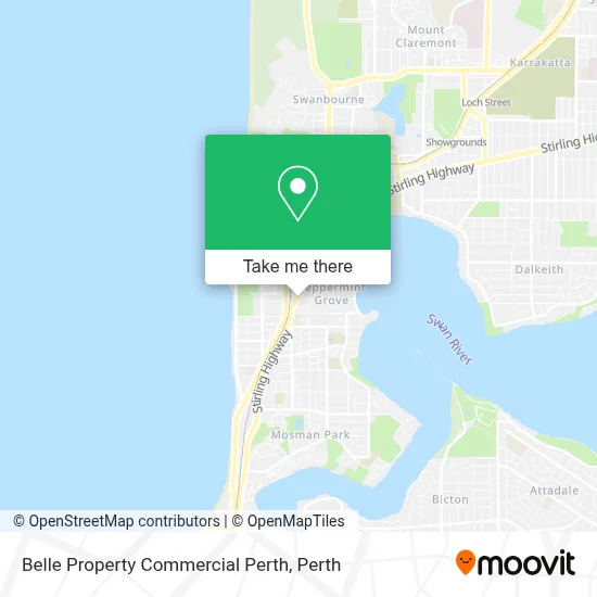 Mapa Belle Property Commercial Perth