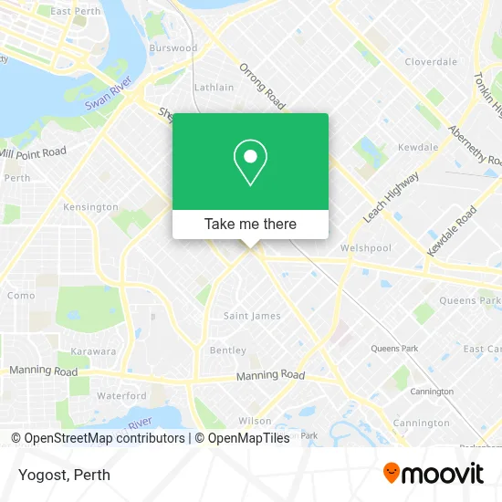 Mapa Yogost