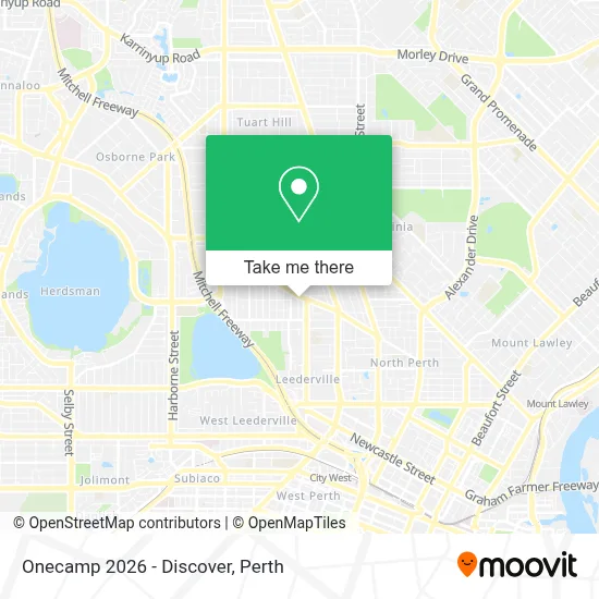 Mapa Onecamp 2026 - Discover