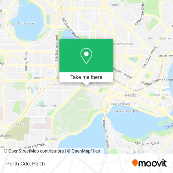 Mapa Perth Cdc