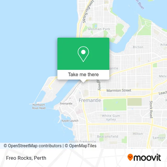 Mapa Freo Rocks
