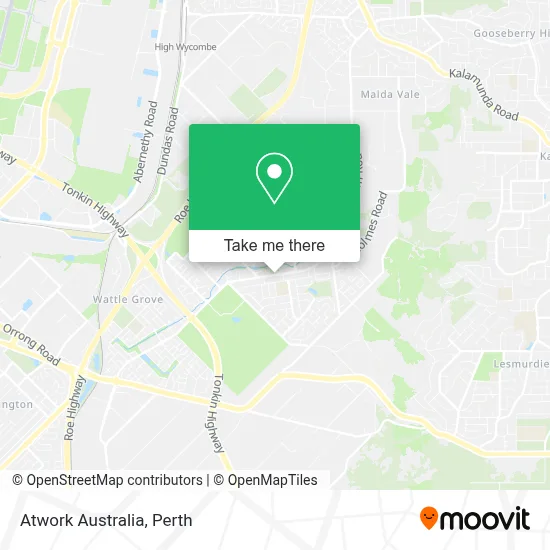 Mapa Atwork Australia