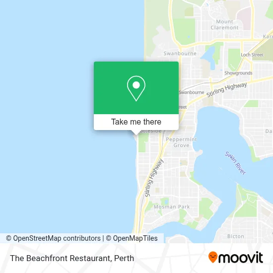 Mapa The Beachfront Restaurant