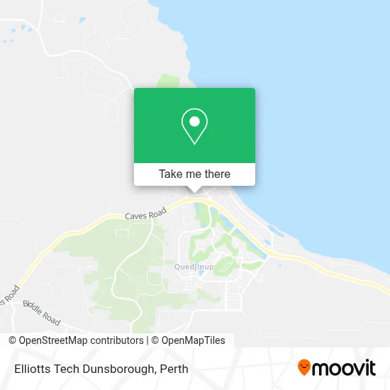 Mapa Elliotts Tech Dunsborough