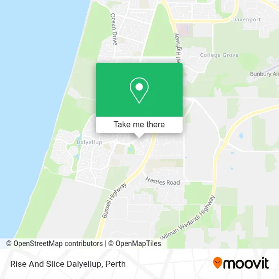 Mapa Rise And Slice Dalyellup