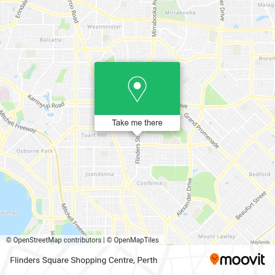 Mapa Flinders Square Shopping Centre