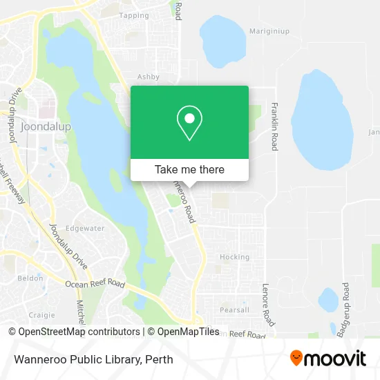 Mapa Wanneroo Public Library