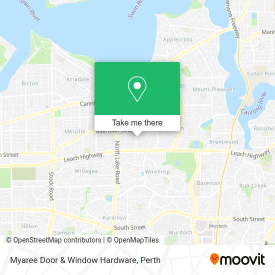 Mapa Myaree Door & Window Hardware